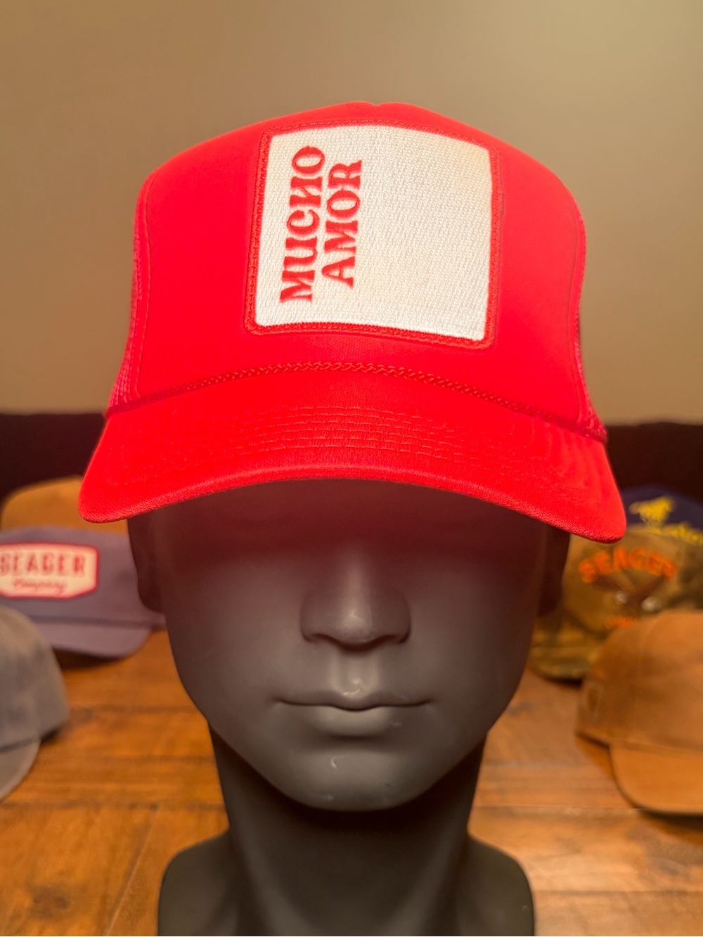 Muccio Amor Red Trucker Hat - Unbranded
